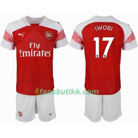 Fotballdrakt Arsenal IWOBI 17 Barn Hjemmetrøye 2018-2019 Kortermet